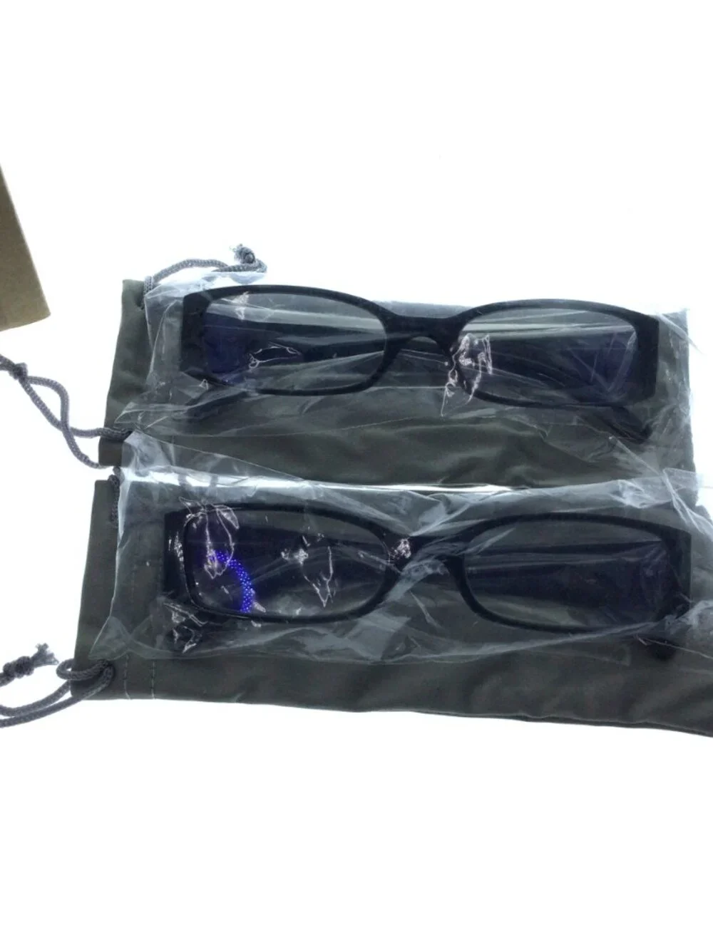 2 Pair Blue Light Filter Glasses Anti UV Glare Blocking Eyestrain Glasses